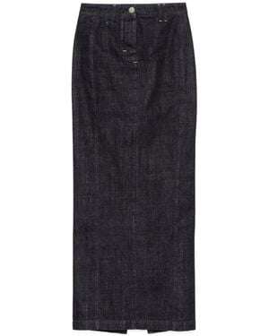 Jacquemus Le Jupe De-Nimes Rear Slit Maxi Skirt - Black