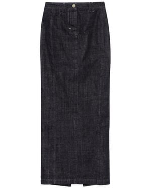 Jacquemus Le Jupe De-Nimes Rear Slit Maxi Skirt - Black
