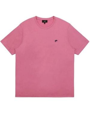 dunhill Logo Embroidered T-Shirt - Pink