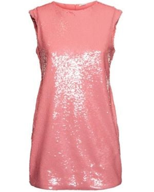 JW Anderson Sequined Mini Shift Dress - Pink