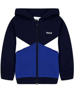 BOSS Longsleeve Zipup Jacket - Blue