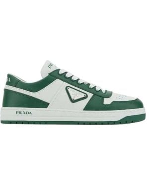 Prada Downtown Low-Top Casual Shoes - Green