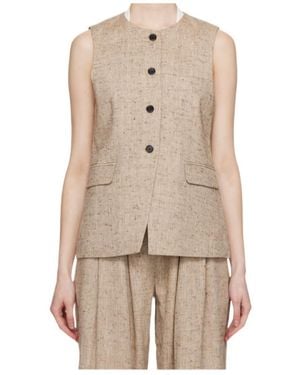 Co. Button Vest - Natural