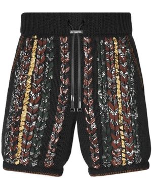 Amiri Braided Bandana Shorts - Black