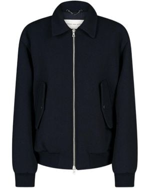 Dries Van Noten Long-Sleeved Zip-Up Jacket - Blue