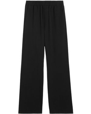 Ami Paris Ami Elastic Waistband Logo Plaque Trousers - Black