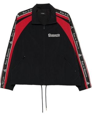 Willy Chavarria Logo Tape Track Jacket - Black