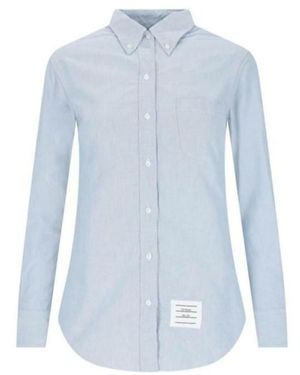 Thom Browne Long-Sleeved Shirt - Blue