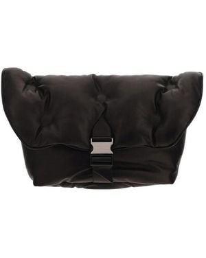 Maison Margiela Quilted Buckle Shoulder Bag - Black