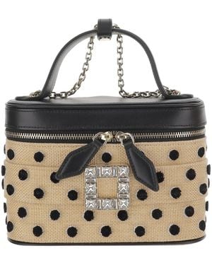 Roger Vivier Embellished Zipped Clutch Bag - Metallic