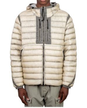 C.P. Company Long-Sleeved Hooded Down Jacket - Metallic
