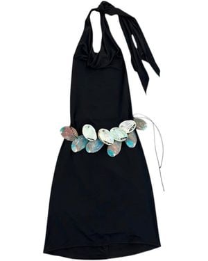 Conner Ives Sleeveless Mini Dress - Blue
