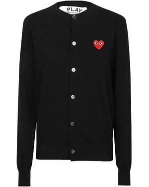 Comme des Garçons Single-Breasted Cardigan Jumper - Black