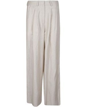 Pt Pantaloni Pt Torino Frankie Wide-Leg Trousers - Grey