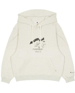 Adererror Graphic Hoodie Sweater - White