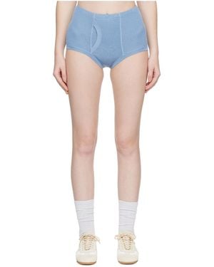 Rier Ribbed Briefs - Blue