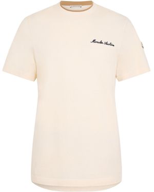 Moncler Logo Crew Neck T-Shirt - White