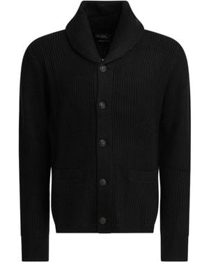 RRL Ralph Lauren Shawl Collar Cardigan - Black
