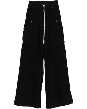 Rick Owens Pocket Detailed Drawstring Pants - Black