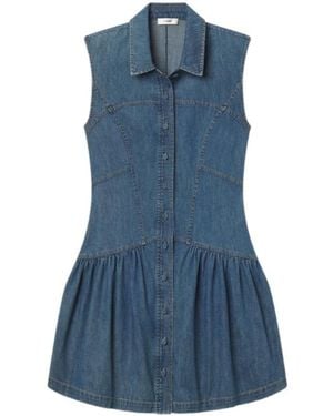 FRAME Sleeveless Denim Dress - Blue
