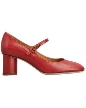 Tod's Mary Jane Shoes - Red