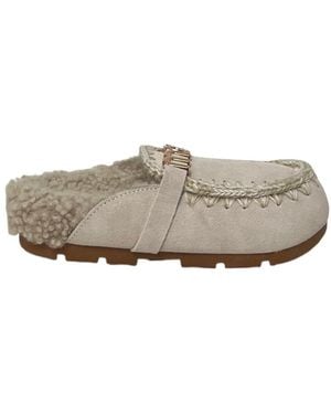 Mou Winter Bio Slip-On Slides - Gray