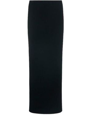 KHAITE Sigrid Fine Wool Long Dress - Black