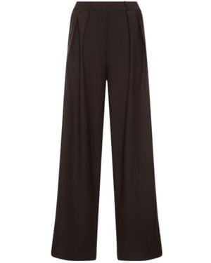 Frankie Shop Ripley Pleated Viscose Blend Pants - Brown