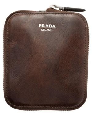 Prada Re-Nylon And Leather Foldable Mini Duffel Bag - Brown