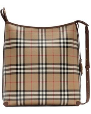 Burberry Small Check Shoulder Bag - Metallic