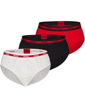 BOSS Threepack Cotton Underwear - Red