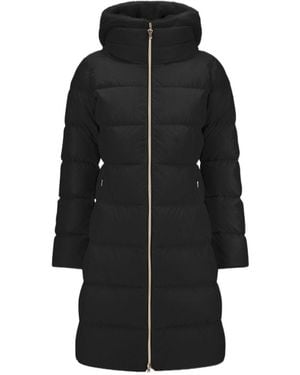 Herno Quilted Faux Fur Hooded Coat - Black