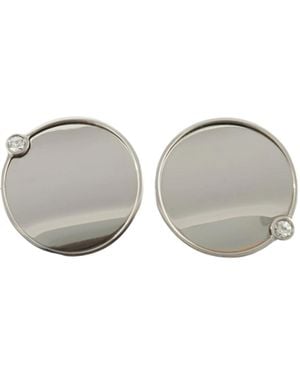 MM6 by Maison Margiela Mirror Earrings - Grey
