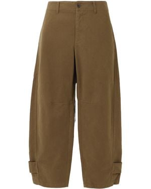 FRAME Twill Casual Trousers - Green