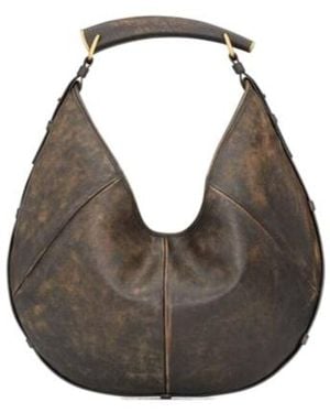 Saint Laurent Mombasa Medium Hobo Bag - Grey