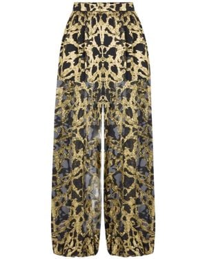 Nina Ricci Printed Plazzo Trousers - Multicolour