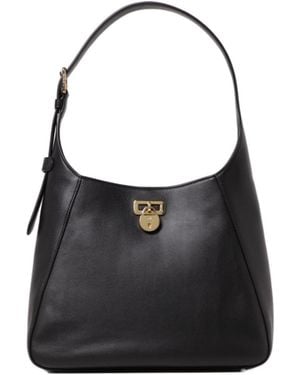 Ralph Lauren Lauren Large Tanner Shoulder Bag - Black