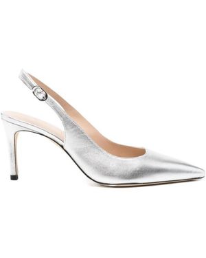 Stuart Weitzman Pointed-Toe High-Heeled Sandals - White