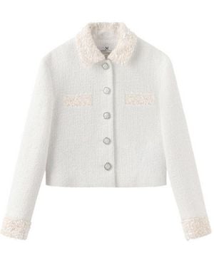 Marissa Chiara Sequined Long-Sleeved Jacket - White