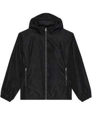 Givenchy 4G Emblem Zip-Up Windbreaker - Black