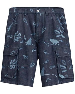 Dior Iviera Cargo Shorts - Blue