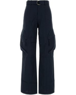 Frankie Shop Wide-Leg Casual Trousers - Blue