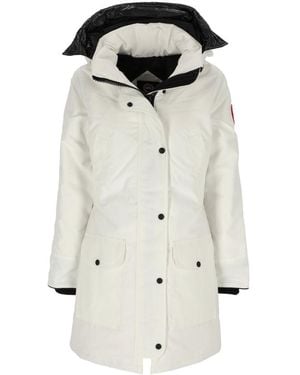 Canada Goose Long-Sleeved Hooded Parka - White