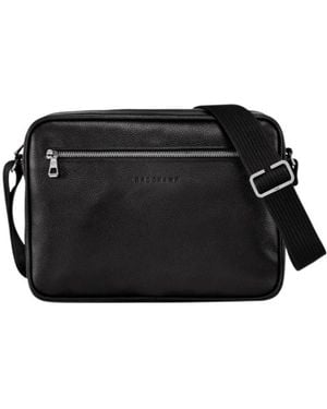 Longchamp Le Foulonné Camera Shoulder Bag - Black