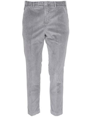 PT01 Corduroy Straight-Leg Trousers - Grey