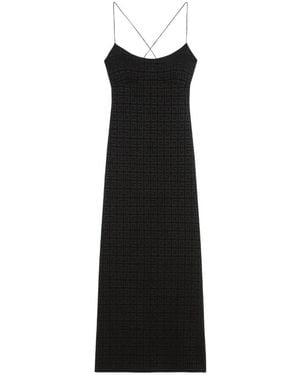 Givenchy 4G Jacquard Spaghetti Dress - Black