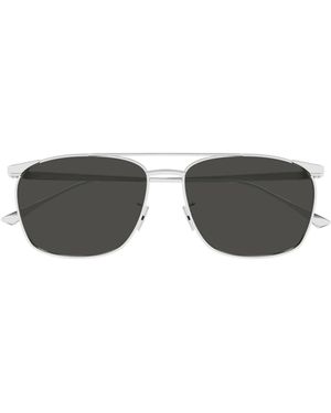 Saint Laurent Eyewear Pilot-Frame Sunglasses - Multicolour