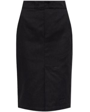 Maison Margiela Skater Chino Midi Skirt - Black