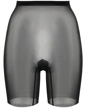 Wolford Tulle Control Mesh Shorts - Grey