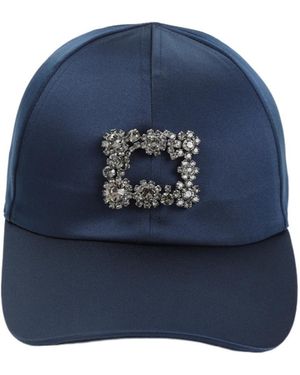 Roger Vivier Embellished Baseball Cap - Blue
